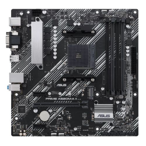 ASUS PRIME A520M-A II/CSM Micro ATX Motherboard - AM4, DDR4, M.2 ASUS PRIME A520M-A II/CSM Micro ATX Motherboard - AM4, DDR4, M.2